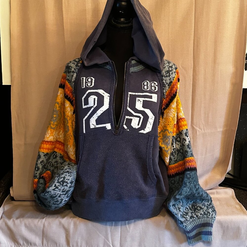 NWT We the Free (Free People) Mix Tape Hoodie Size Large